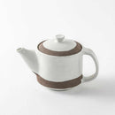 粉引くし目 ポット