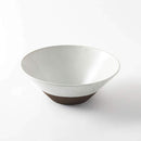 粉引くし目 深盛鉢