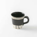 黒織部幾何紋 マグカップ