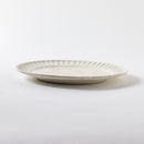 粉引太鎬　8.0寸リム皿