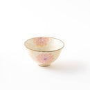 folk　飯碗　ピンクフラワー
