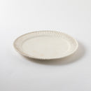 粉引細鎬　8.0寸リム皿