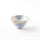 folk　飯碗　ブルーフラワー