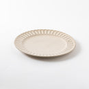 ココア鎬　8.0寸リム皿