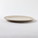 ココア鎬　8.0寸リム皿