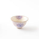 folk　飯碗　パープルフラワー