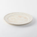 粉引太鎬　8.0寸リム皿