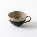 ナチュラル　十草　スープカップ　黒
