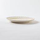 粉引太鎬　6.5寸リム皿