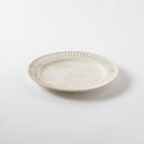 粉引細鎬　6.5寸リム皿