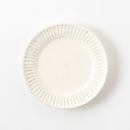 粉引細鎬　5.5寸リム皿