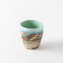 線刻　山路カップ　青白