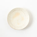 粉引細鎬　5.0寸皿