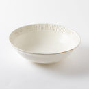 粉引細鎬　9.0寸深鉢