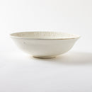 粉引細鎬　9.0寸深鉢