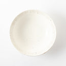 粉引細鎬　9.0寸深鉢