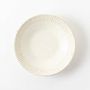 粉引細鎬　8.0寸浅鉢