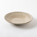 ココア鎬　8.0寸浅鉢