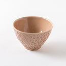 花茶碗　ローズピンク
