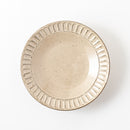 ココア鎬　8.0寸浅鉢