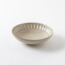 ココア鎬　5.5寸浅鉢