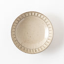 ココア鎬　5.5寸浅鉢