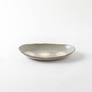 粉引吹き　オーバルプレート大