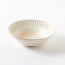 粉引細鎬　4.8寸リム小鉢