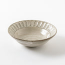 ココア鎬　4.8寸リム小鉢