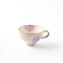 folk　スープカップ　パープルフラワー