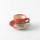 線刻　ミニコーヒー　レッド