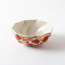 十角鉢　赤木の葉