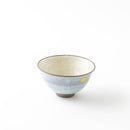 月の夜　飯碗　満月ブルー