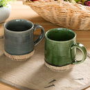 黒織部十草 マグカップ