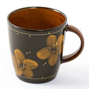 イッチン花紋　マグカップ　プラム