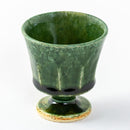 織部しのぎ 高台杯