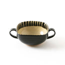 黒十草手付きスープカップ