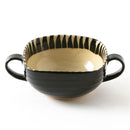 黒十草手付きスープカップ