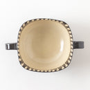 黒十草手付きスープカップ