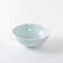 青白磁水鳥6寸鉢