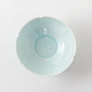 青白磁水鳥6寸鉢