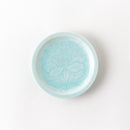 青白磁牡丹文4寸皿