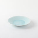 青白磁輪花波彫6寸皿