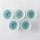 青白磁連弁汲出（5客箱入）