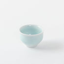 青白磁波文ぐい呑み