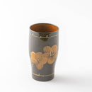 イッチン花紋　タンブラー　プラム