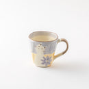 花猫　マグカップ　パープル