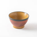 くらわんか3.6碗　錆朱くるみ