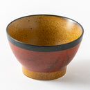 くらわんか3.6碗　錆朱くるみ