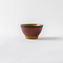 くらわんか3.6碗　錆朱くるみ